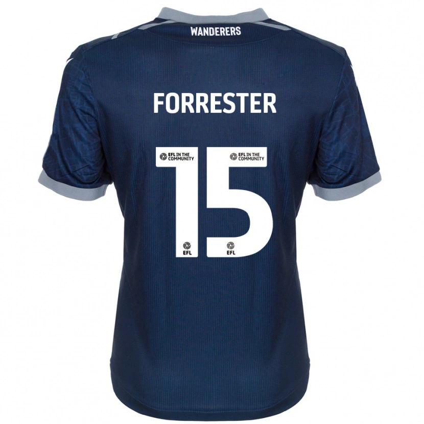 Danxen Män Will Forrester #15 Marin Grå Bortatröja Matchtröjor 2025/26 Tröjor T-Tröja