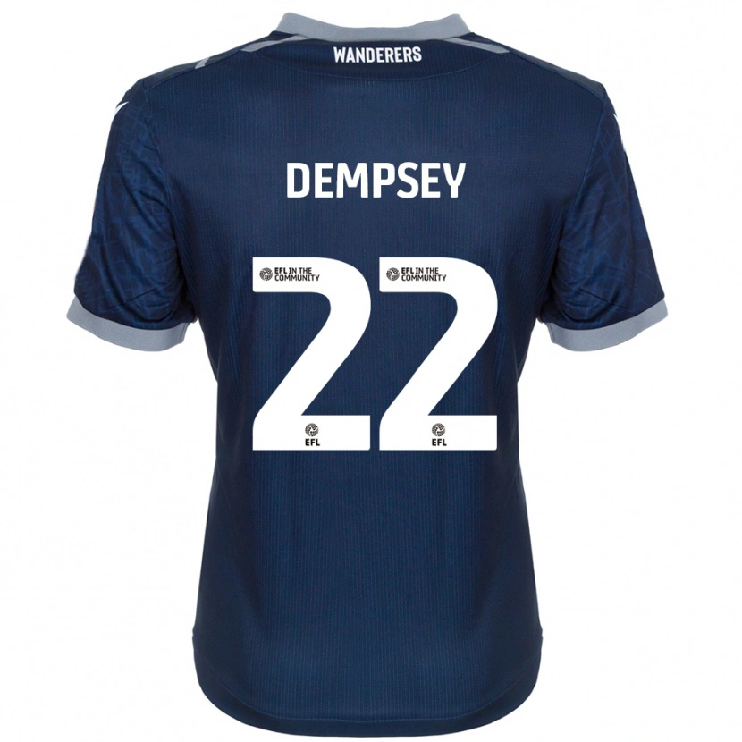 Danxen Män Kyle Dempsey #22 Marin Grå Bortatröja Matchtröjor 2025/26 Tröjor T-Tröja
