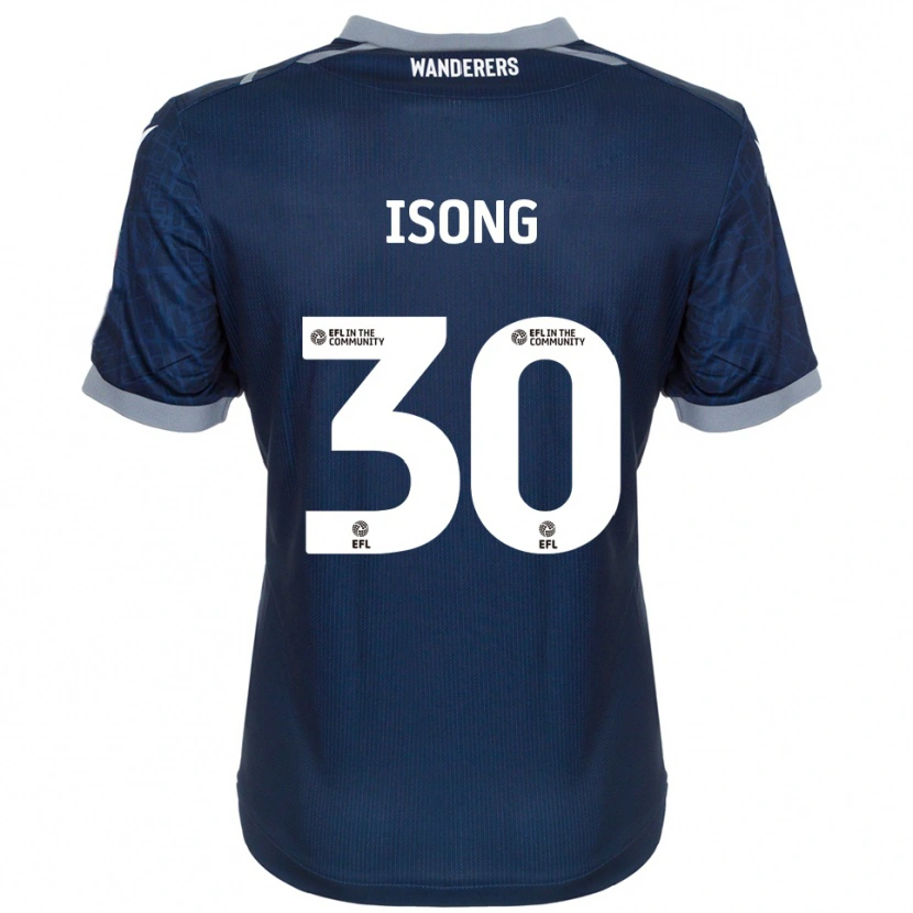 Danxen Män Mark Isong #30 Marin Grå Bortatröja Matchtröjor 2025/26 Tröjor T-Tröja