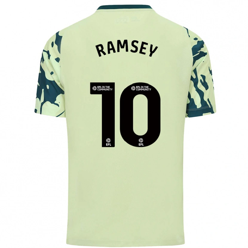 Danxen Män Aaron Ramsey #10 Mörkgrön Bortatröja Matchtröjor 2025/26 Tröjor T-Tröja