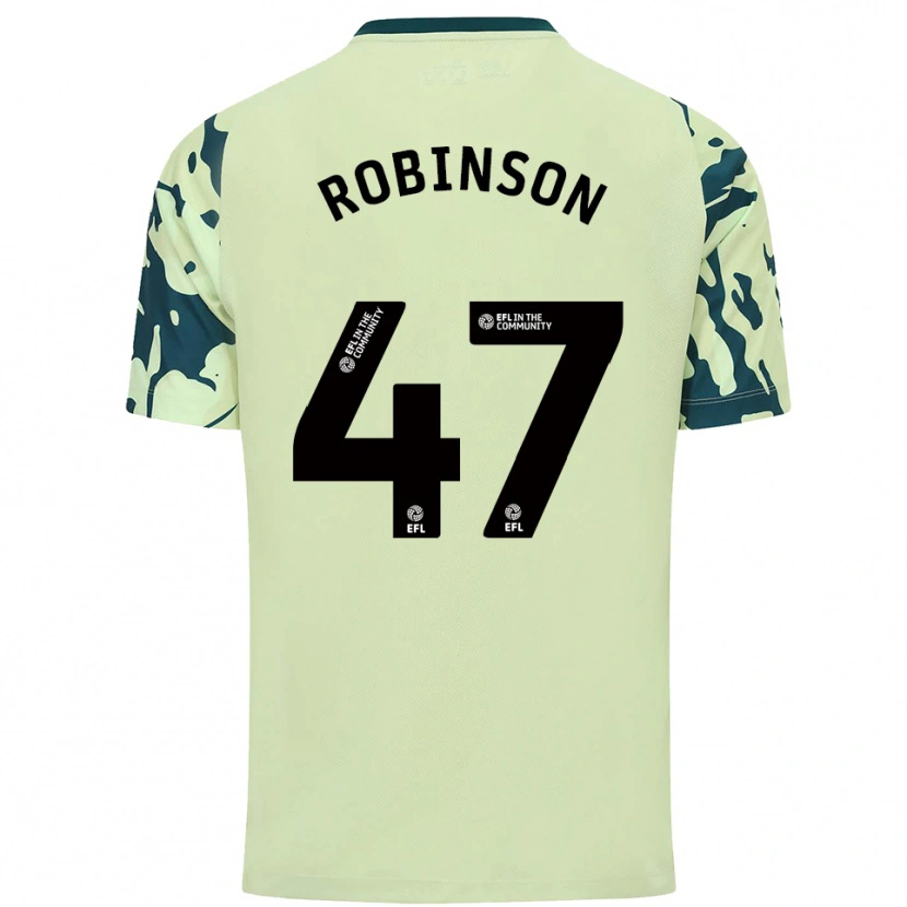 Danxen Män Callum Robinson #47 Mörkgrön Bortatröja Matchtröjor 2025/26 Tröjor T-Tröja