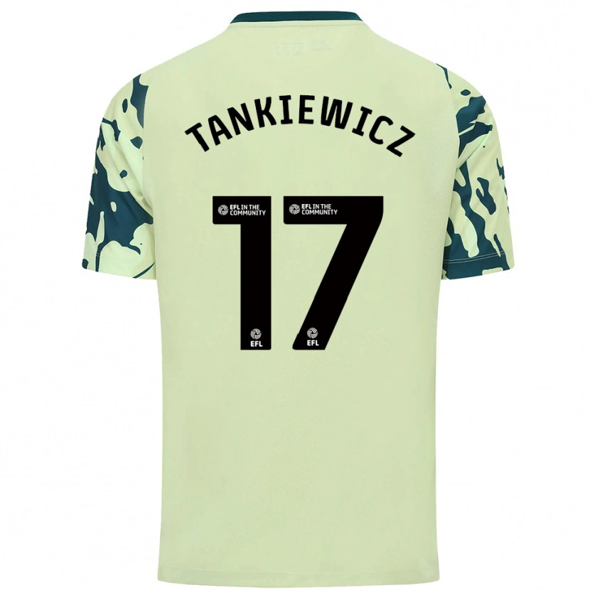 Danxen Män Rob Tankiewicz #17 Mörkgrön Bortatröja Matchtröjor 2025/26 Tröjor T-Tröja