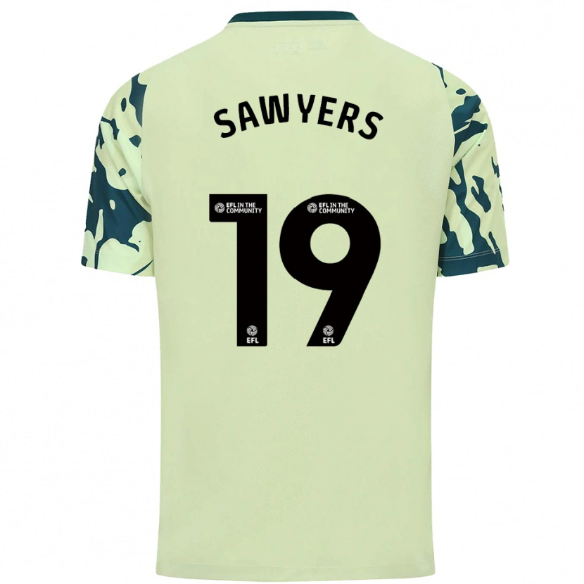Danxen Män Romaine Sawyers #19 Mörkgrön Bortatröja Matchtröjor 2025/26 Tröjor T-Tröja