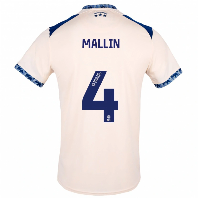 Danxen Män Kate Mallin #4 Off-White Marin Bortatröja Matchtröjor 2025/26 Tröjor T-Tröja