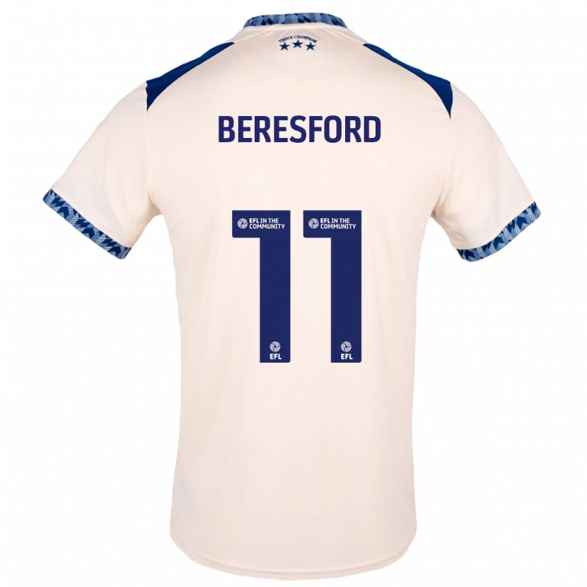 Danxen Män Rebecca Beresford #11 Off-White Marin Bortatröja Matchtröjor 2025/26 Tröjor T-Tröja