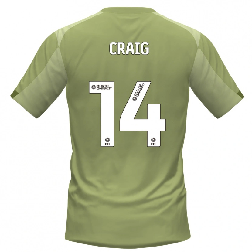 Danxen Män Michael Craig #14 Salvia Champagne Bortatröja Matchtröjor 2025/26 Tröjor T-Tröja