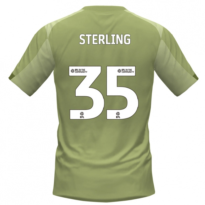 Danxen Män Aaron Sterling #35 Salvia Champagne Bortatröja Matchtröjor 2025/26 Tröjor T-Tröja