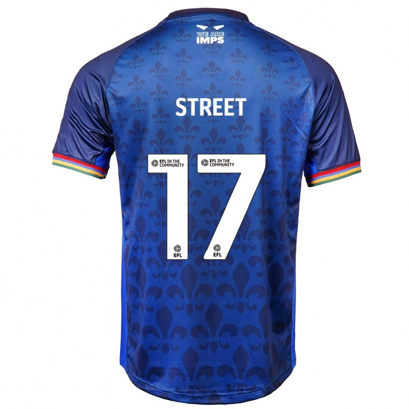 Danxen Män Robert Street #17 Blå Marin Bortatröja Matchtröjor 2025/26 Tröjor T-Tröja