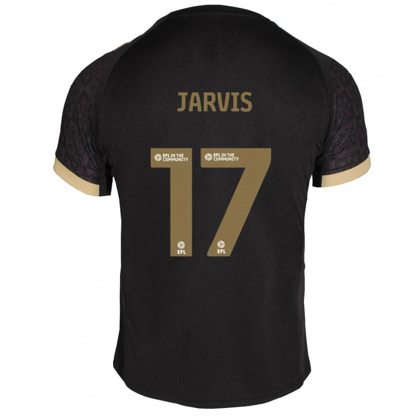 Danxen Män Lulu Jarvis #17 Svart Guld Bortatröja Matchtröjor 2025/26 Tröjor T-Tröja