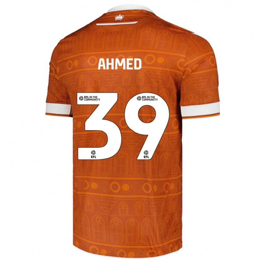 Danxen Män Ashqar Ahmed #39 Orange Vit Bortatröja Matchtröjor 2025/26 Tröjor T-Tröja