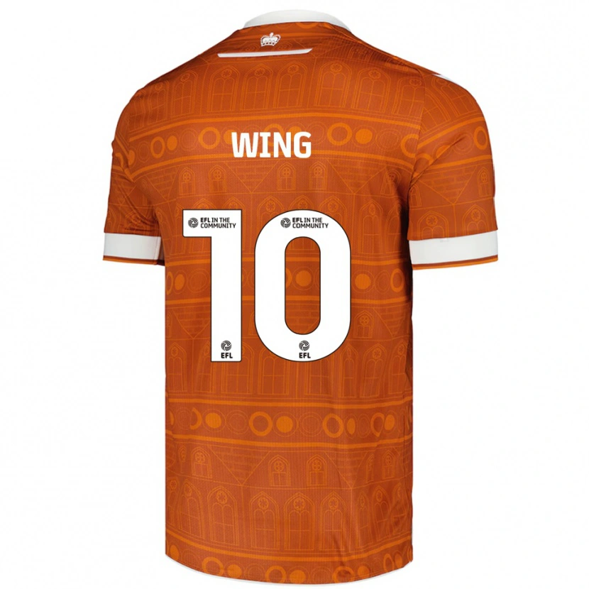 Danxen Män Lewis Wing #10 Orange Vit Bortatröja Matchtröjor 2025/26 Tröjor T-Tröja