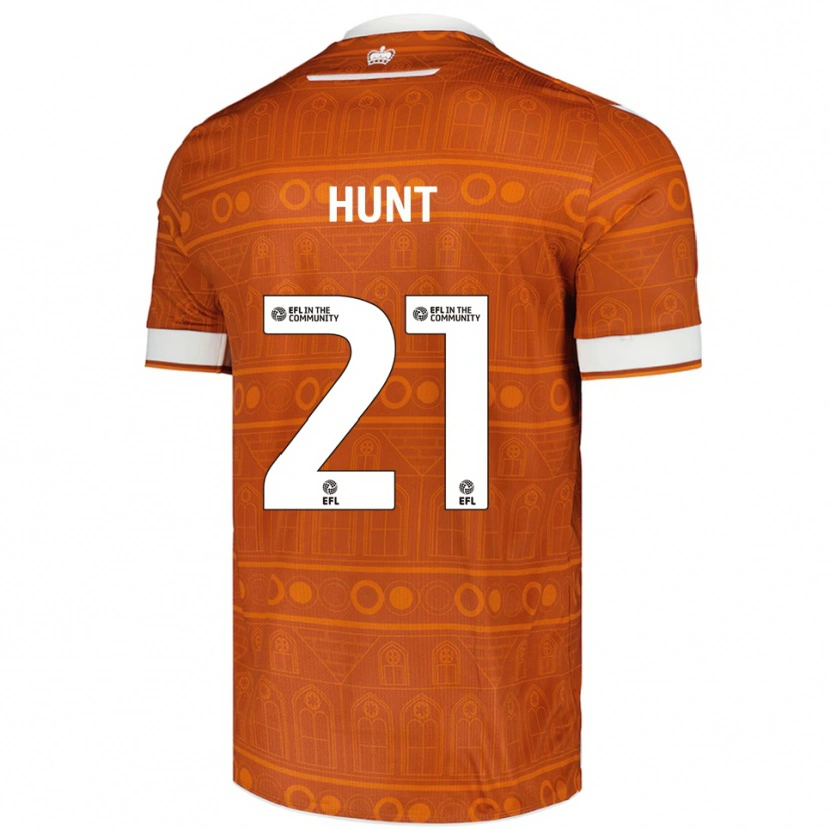 Danxen Män Mae Hunt #21 Orange Vit Bortatröja Matchtröjor 2025/26 Tröjor T-Tröja