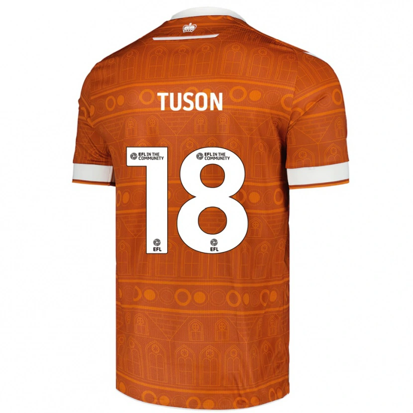 Danxen Män Freya Meadows-Tuson #18 Orange Vit Bortatröja Matchtröjor 2025/26 Tröjor T-Tröja