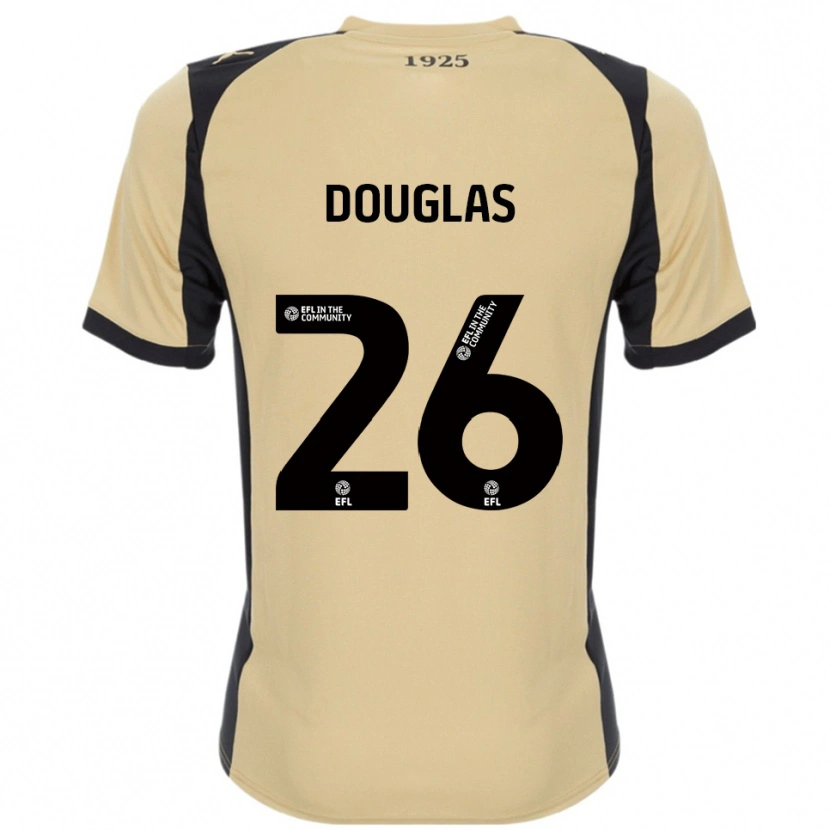 Danxen Män Hamish Douglas #26 Guld Svart Bortatröja Matchtröjor 2025/26 Tröjor T-Tröja