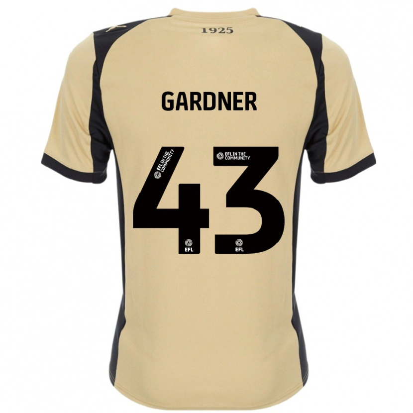 Danxen Män Dean Gardner #43 Guld Svart Bortatröja Matchtröjor 2025/26 Tröjor T-Tröja