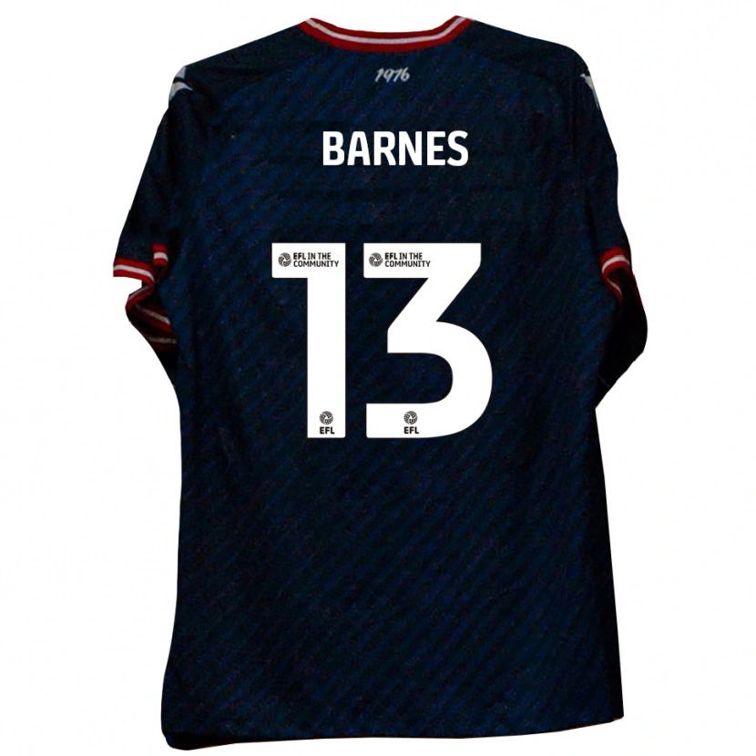 Danxen Män Callum Barnes #13 Marin Röd Bortatröja Matchtröjor 2025/26 Tröjor T-Tröja