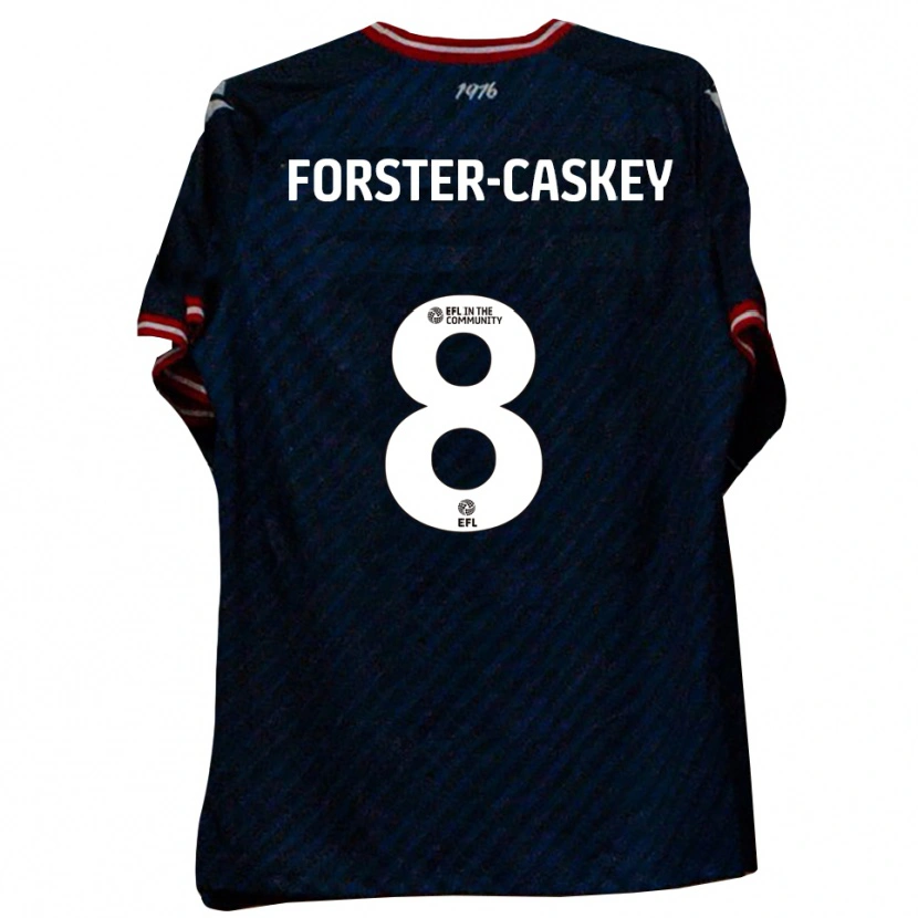 Danxen Män Jake Forster-Caskey #8 Marin Röd Bortatröja Matchtröjor 2025/26 Tröjor T-Tröja