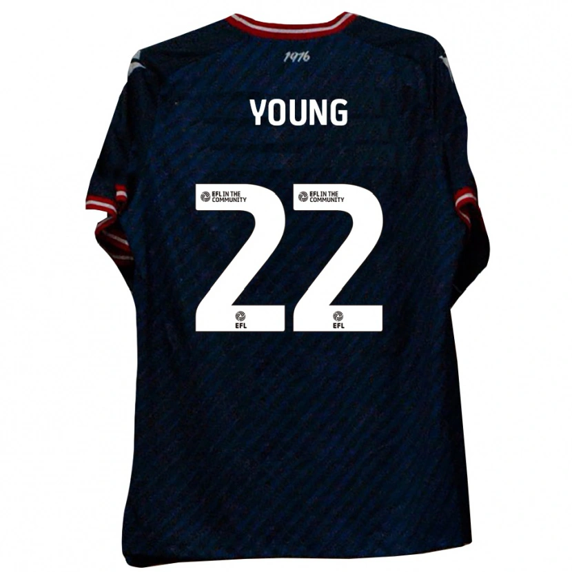 Danxen Män Jake Young #22 Marin Röd Bortatröja Matchtröjor 2025/26 Tröjor T-Tröja