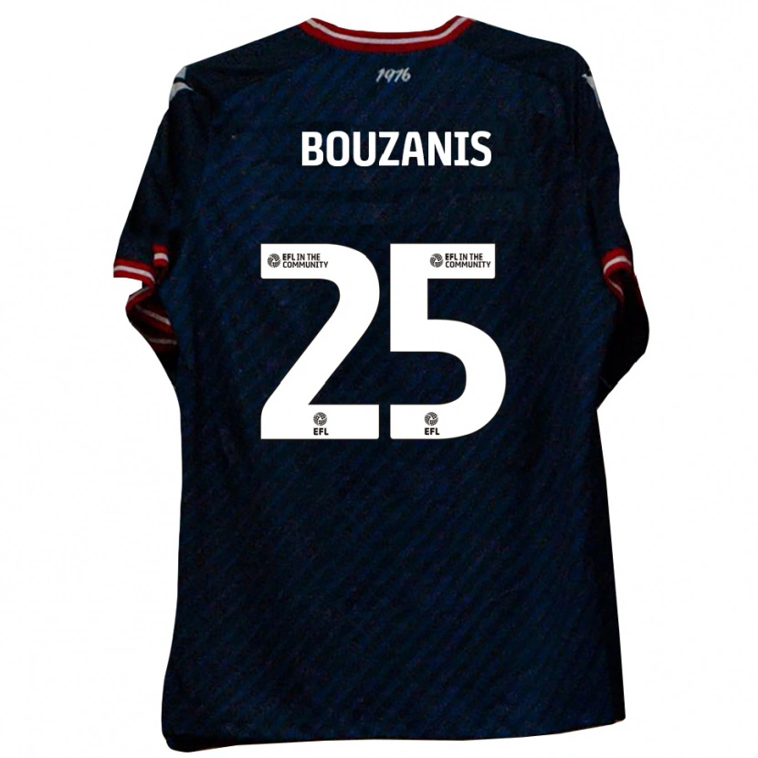 Danxen Män Dean Bouzanis #25 Marin Röd Bortatröja Matchtröjor 2025/26 Tröjor T-Tröja