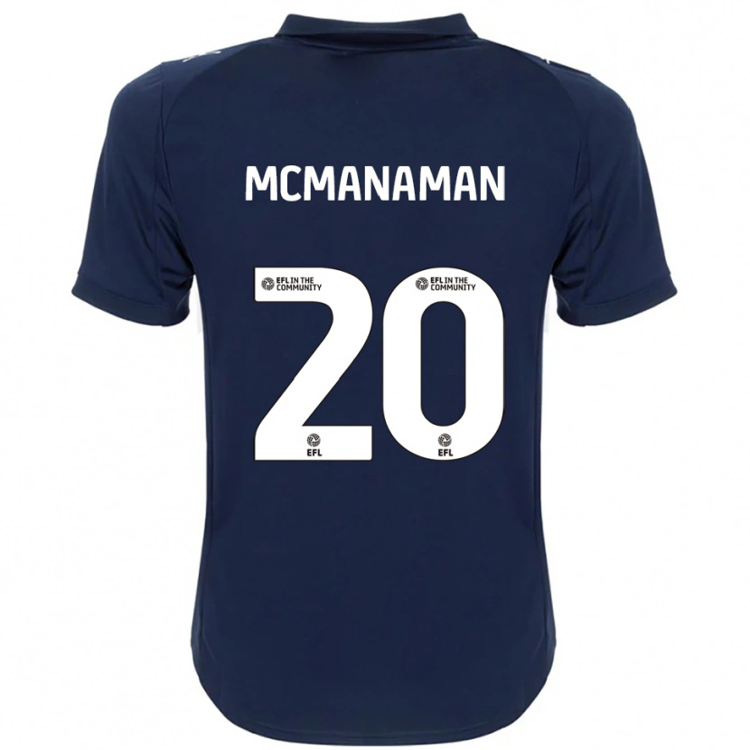 Danxen Män Callum Mcmanaman #20 Marin Vit Bortatröja Matchtröjor 2025/26 Tröjor T-Tröja
