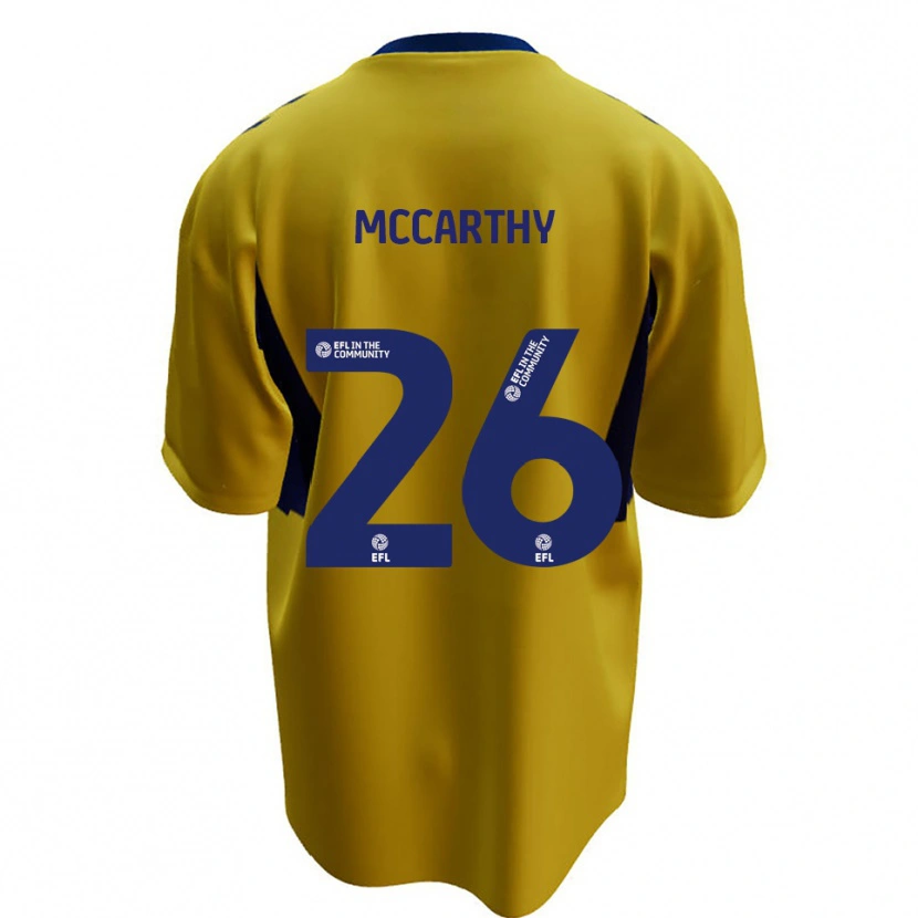 Danxen Män Jason Mccarthy #26 Gul Blå Bortatröja Matchtröjor 2025/26 Tröjor T-Tröja