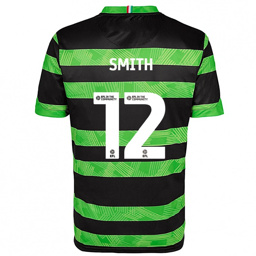 Danxen Män Alistair Smith #12 Svart Grön Bortatröja Matchtröjor 2025/26 Tröjor T-Tröja