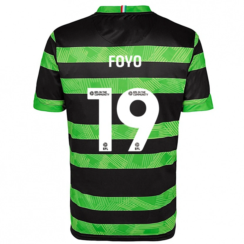 Danxen Män Osman Foyo #19 Svart Grön Bortatröja Matchtröjor 2025/26 Tröjor T-Tröja