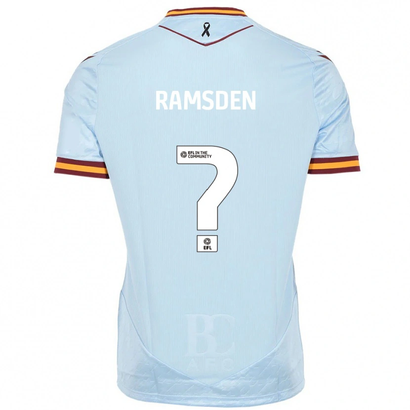 Danxen Män Charlie Ramsden #0 Himmelsblå Bortatröja Matchtröjor 2025/26 Tröjor T-Tröja