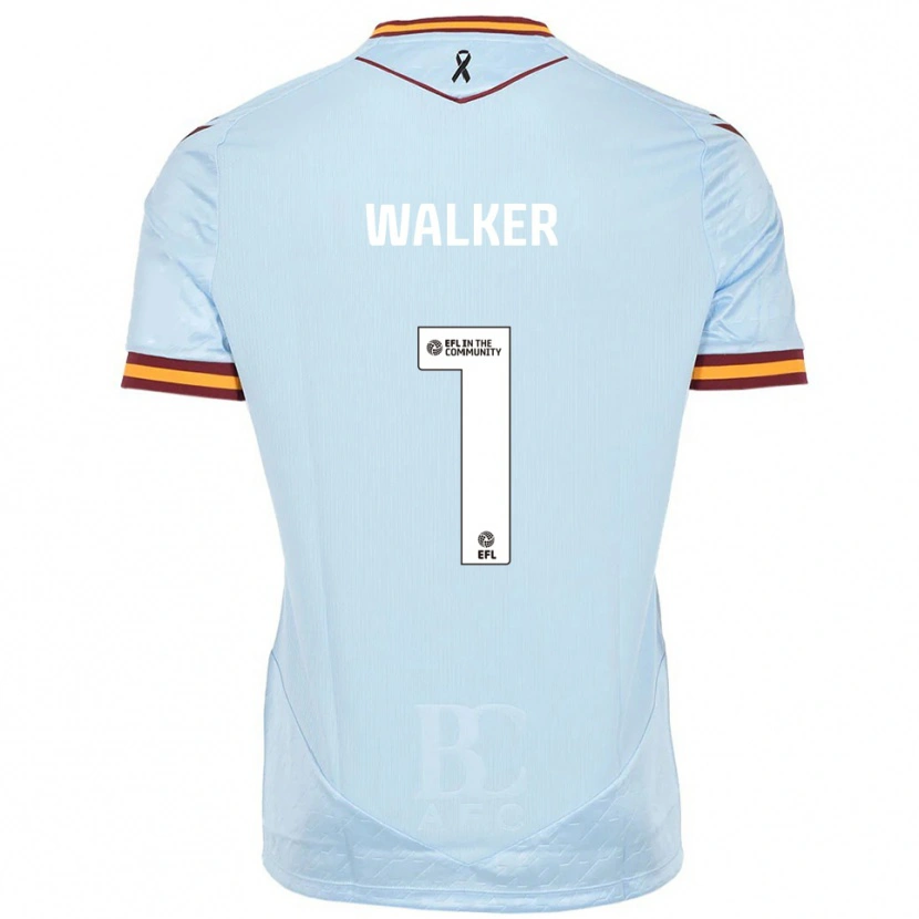 Danxen Män Sam Walker #1 Himmelsblå Bortatröja Matchtröjor 2025/26 Tröjor T-Tröja