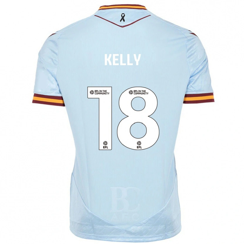 Danxen Män Ciaran Kelly #18 Himmelsblå Bortatröja Matchtröjor 2025/26 Tröjor T-Tröja