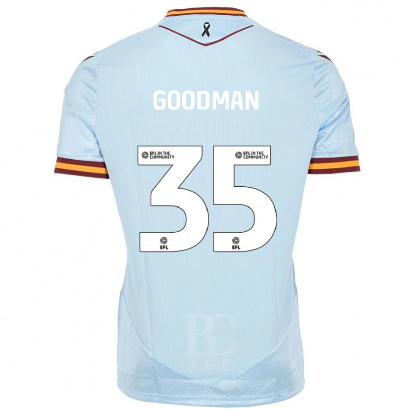 Danxen Män George Goodman #35 Himmelsblå Bortatröja Matchtröjor 2025/26 Tröjor T-Tröja