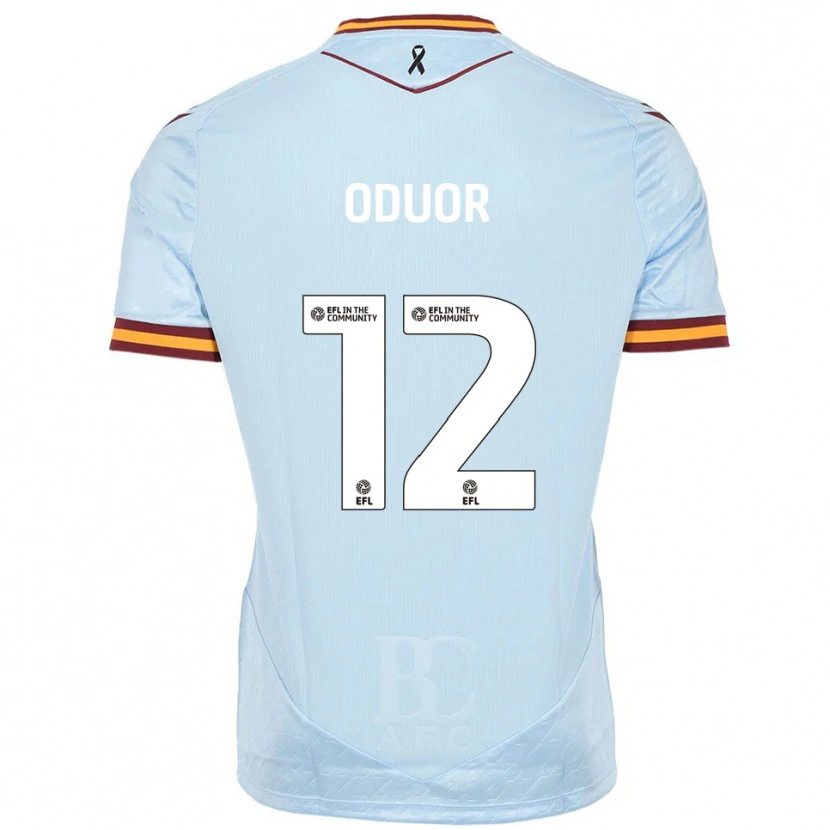 Danxen Män Clarke Oduor #12 Himmelsblå Bortatröja Matchtröjor 2025/26 Tröjor T-Tröja