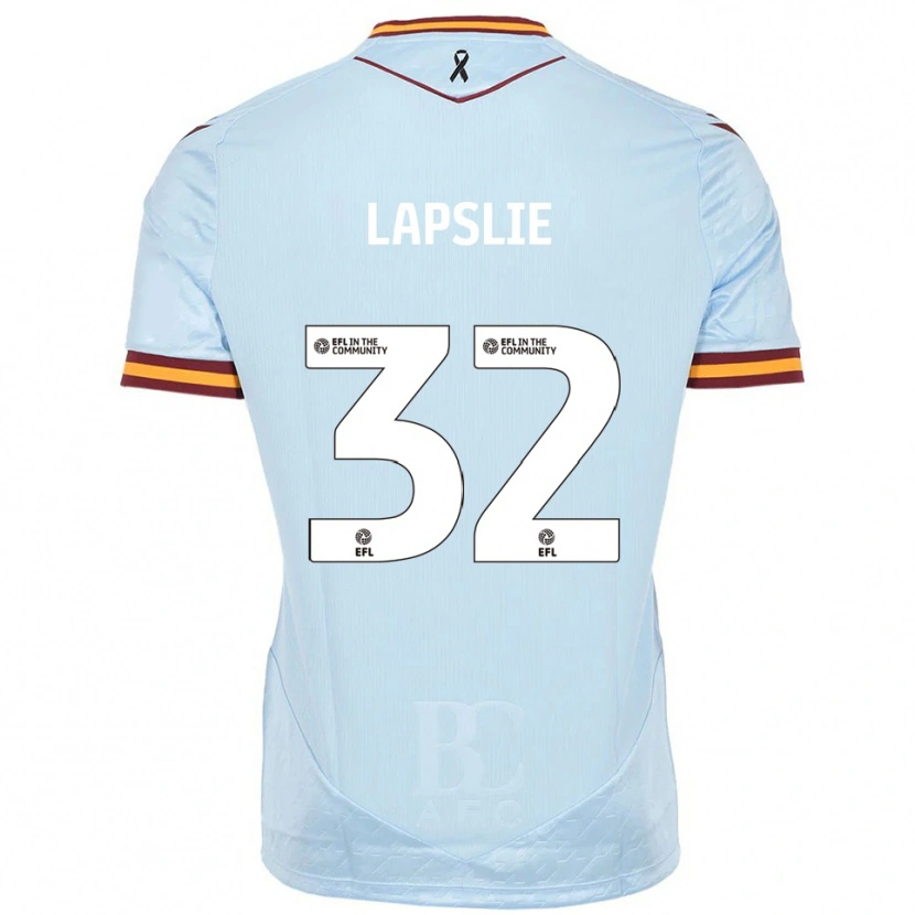 Danxen Män George Lapslie #32 Himmelsblå Bortatröja Matchtröjor 2025/26 Tröjor T-Tröja
