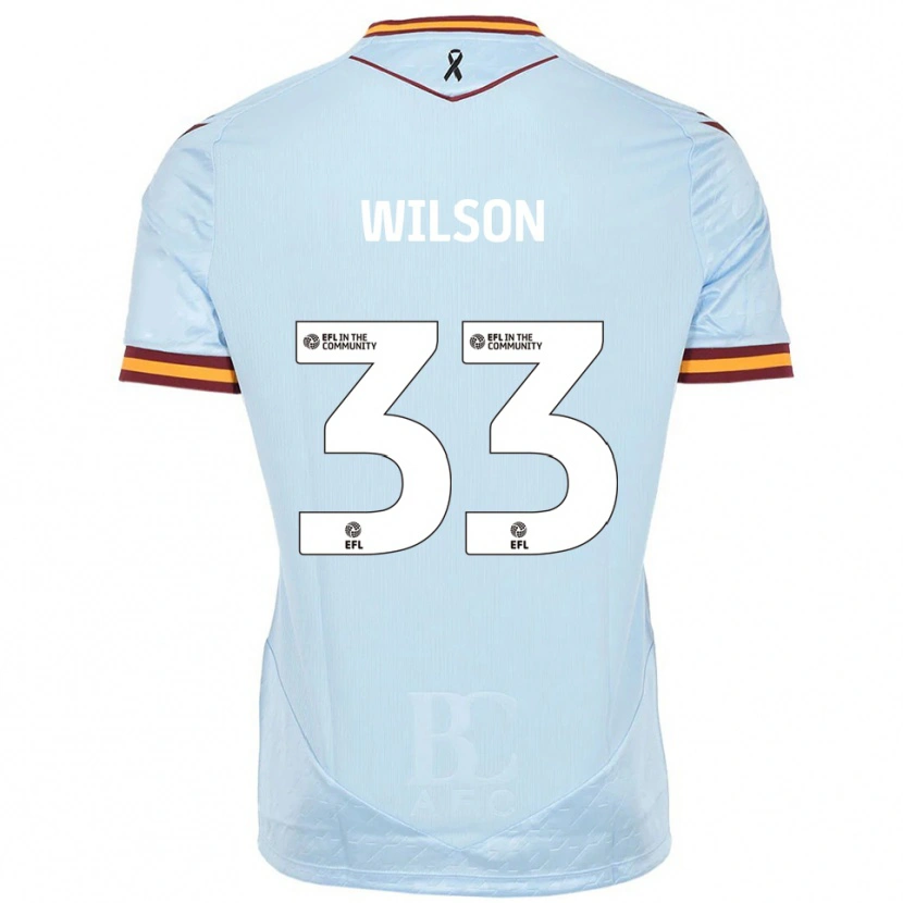 Danxen Män Adam Wilson #33 Himmelsblå Bortatröja Matchtröjor 2025/26 Tröjor T-Tröja