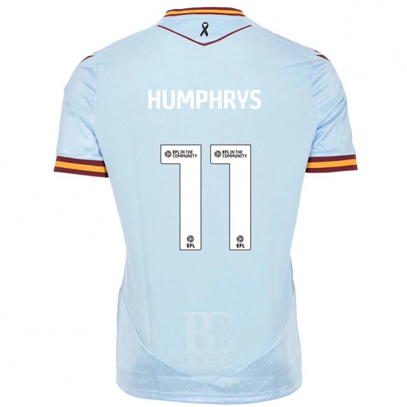 Danxen Män Stephen Humphrys #11 Himmelsblå Bortatröja Matchtröjor 2025/26 Tröjor T-Tröja