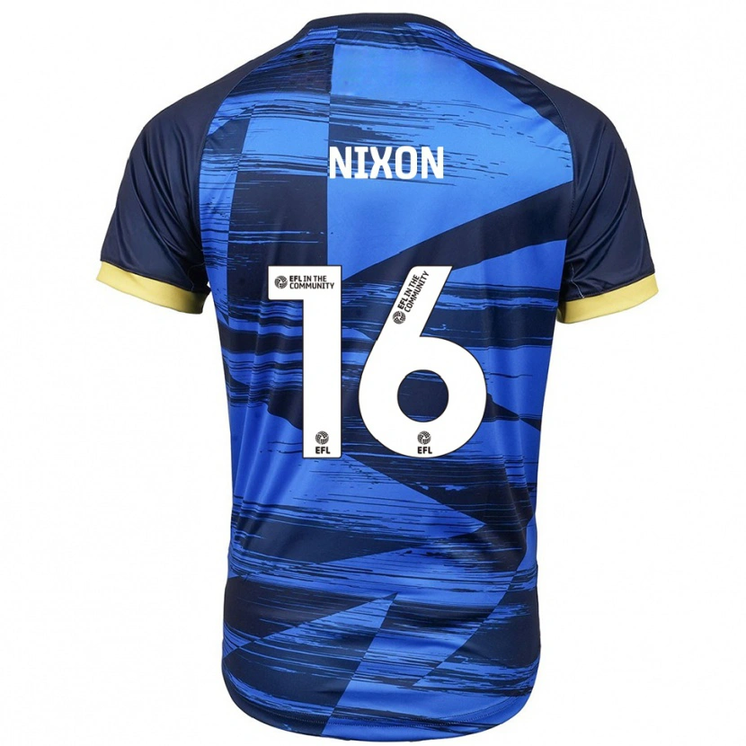 Danxen Män Tom Nixon #16 Blå Marin Bortatröja Matchtröjor 2025/26 Tröjor T-Tröja