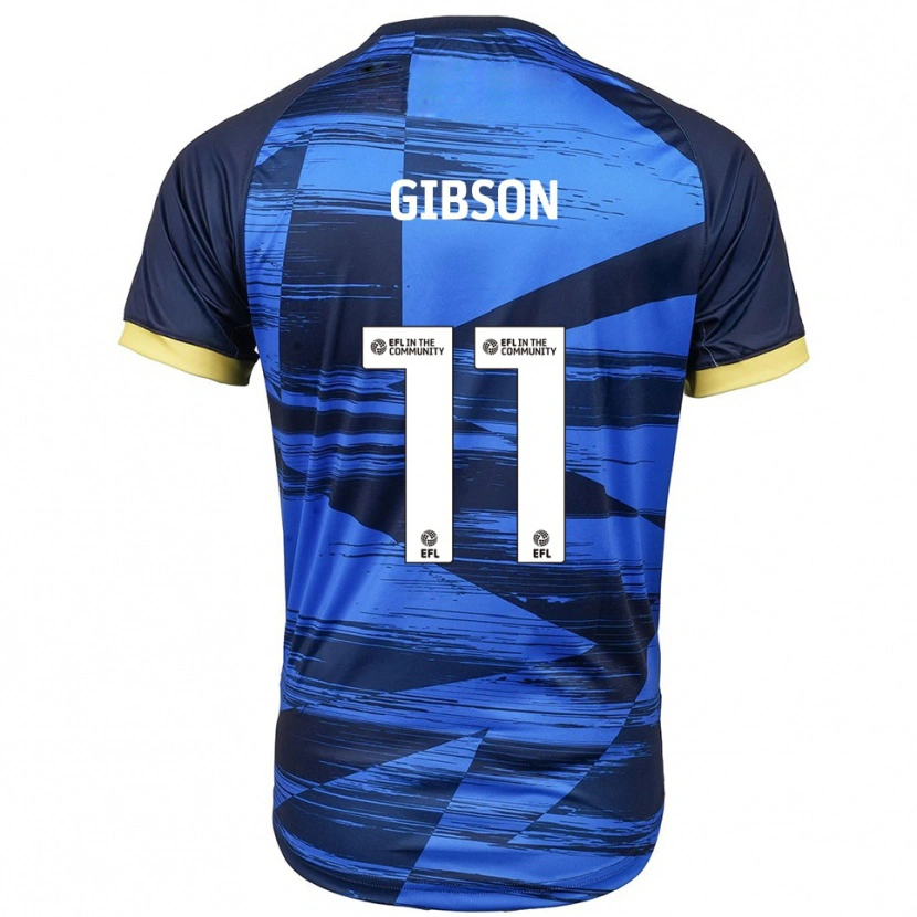 Danxen Män Jordan Gibson #11 Blå Marin Bortatröja Matchtröjor 2025/26 Tröjor T-Tröja
