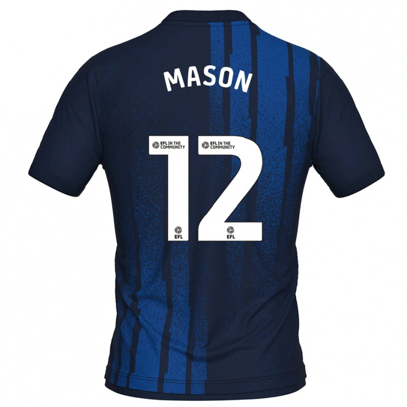 Danxen Män Owen Mason #12 Marin Vit Bortatröja Matchtröjor 2025/26 Tröjor T-Tröja