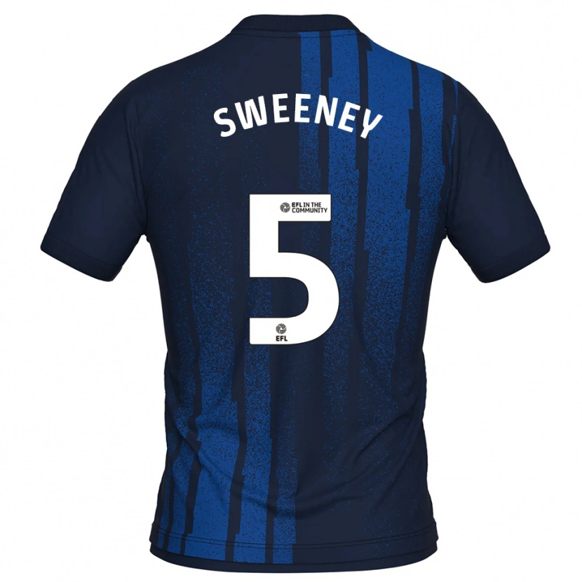 Danxen Män Ryan Sweeney #5 Marin Vit Bortatröja Matchtröjor 2025/26 Tröjor T-Tröja