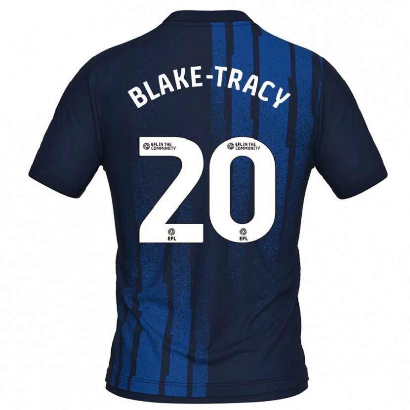 Danxen Män Frazer Blake-Tracy #20 Marin Vit Bortatröja Matchtröjor 2025/26 Tröjor T-Tröja