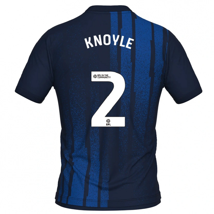 Danxen Män Kyle Knoyle #2 Marin Vit Bortatröja Matchtröjor 2025/26 Tröjor T-Tröja