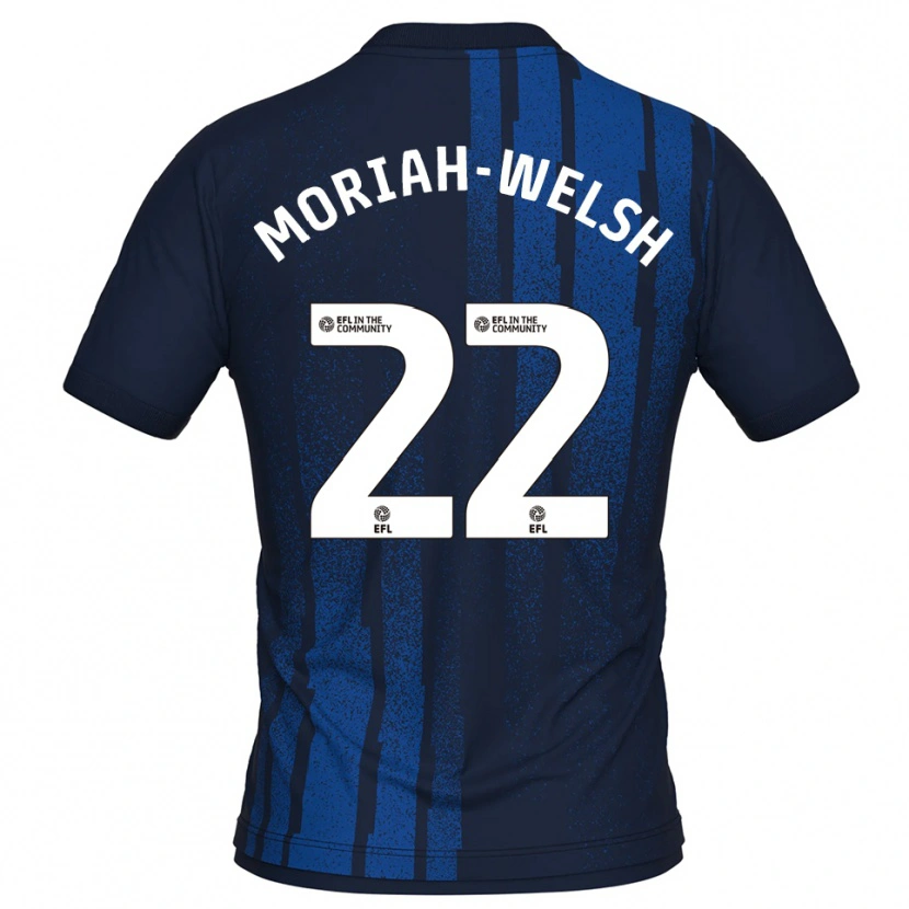 Danxen Män Nathan Moriah-Welsh #22 Marin Vit Bortatröja Matchtröjor 2025/26 Tröjor T-Tröja