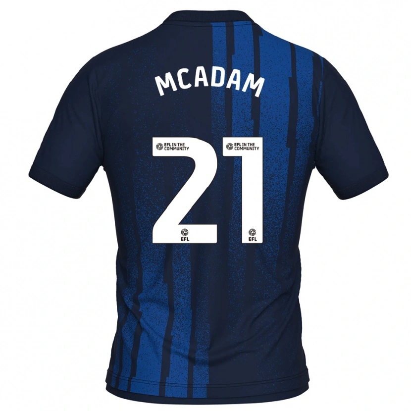 Danxen Män Kyle Mcadam #21 Marin Vit Bortatröja Matchtröjor 2025/26 Tröjor T-Tröja