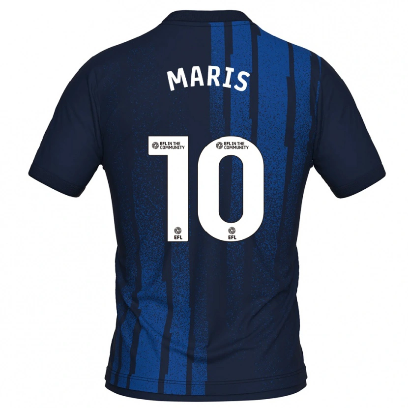 Danxen Män George Maris #10 Marin Vit Bortatröja Matchtröjor 2025/26 Tröjor T-Tröja