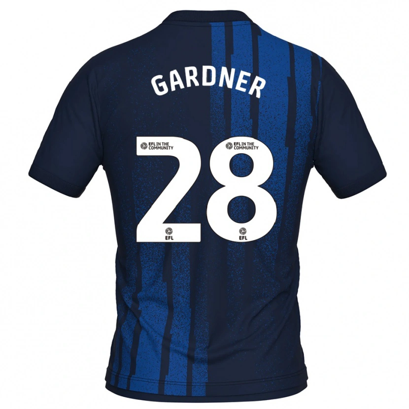 Danxen Män Joe Gardner #28 Marin Vit Bortatröja Matchtröjor 2025/26 Tröjor T-Tröja