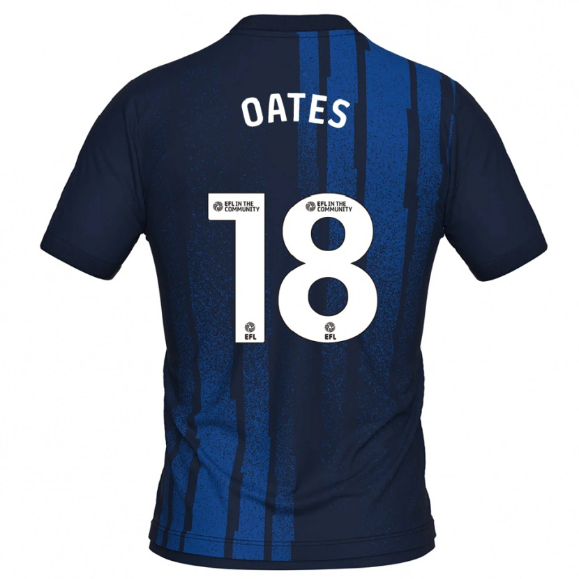 Danxen Män Rhys Oates #18 Marin Vit Bortatröja Matchtröjor 2025/26 Tröjor T-Tröja