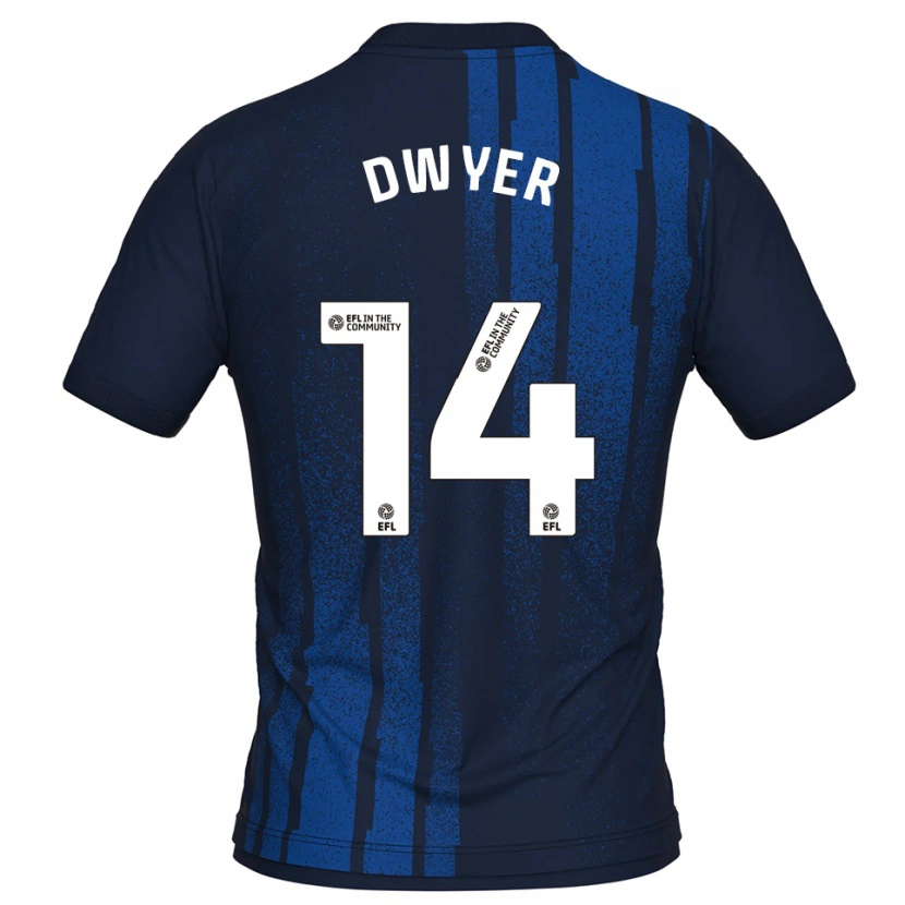 Danxen Män Dom Dwyer #14 Marin Vit Bortatröja Matchtröjor 2025/26 Tröjor T-Tröja