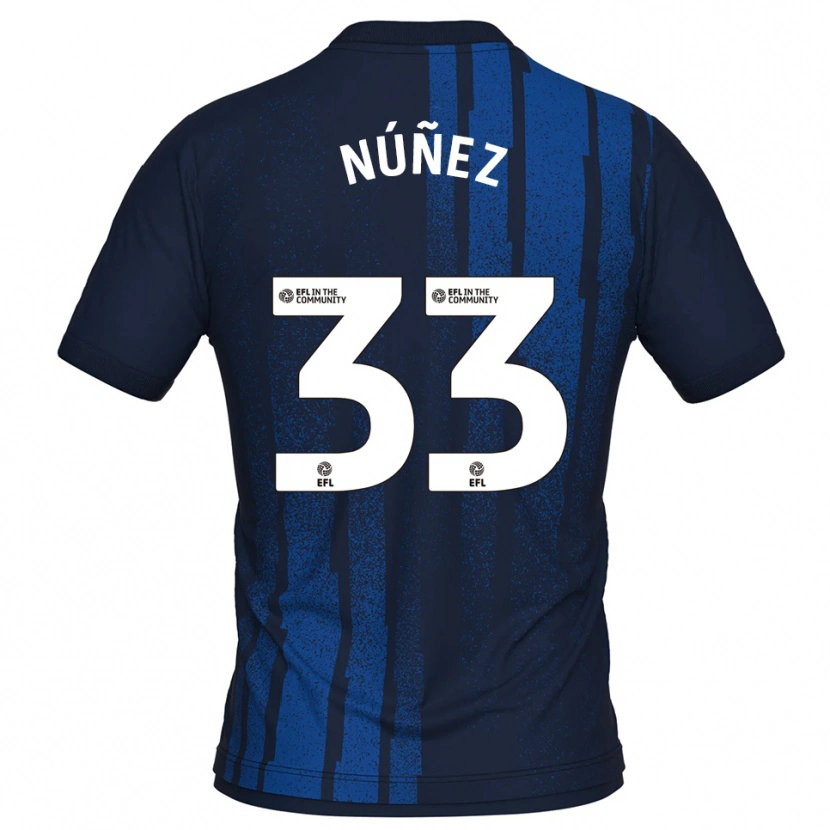 Danxen Män Anthony Núñez #33 Marin Vit Bortatröja Matchtröjor 2025/26 Tröjor T-Tröja