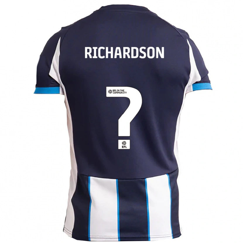 Danxen Män Ellie Richardson #0 Vit Marin Bortatröja Matchtröjor 2025/26 Tröjor T-Tröja