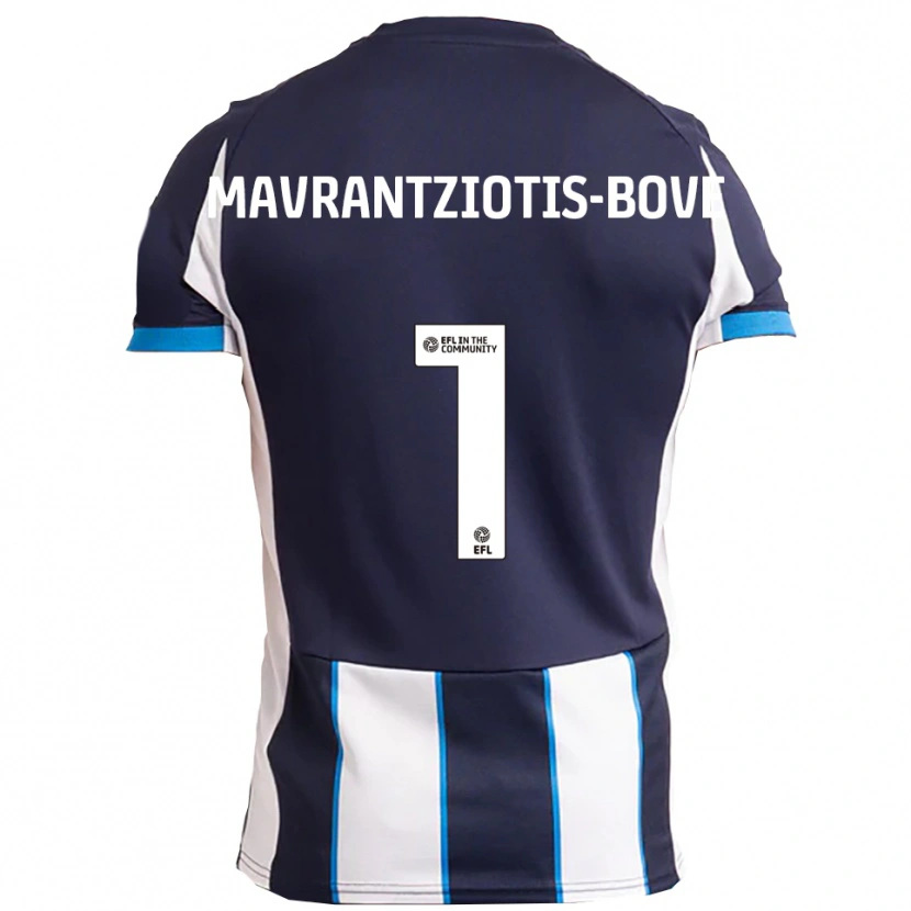 Danxen Män Kane Mavrantziotis-Bove #1 Vit Marin Bortatröja Matchtröjor 2025/26 Tröjor T-Tröja